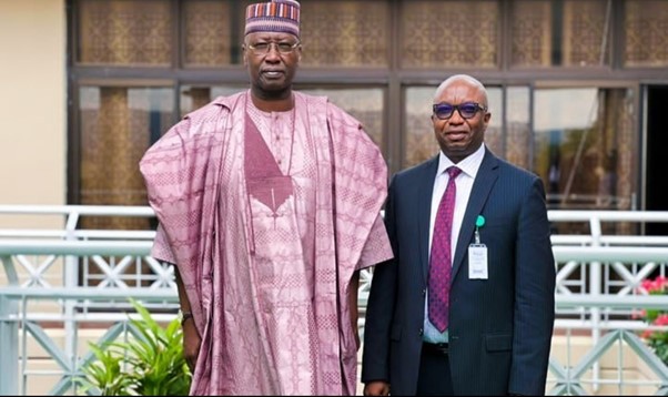 The NC, Dr. Vincent Olatunji led some staff of the NDPB to meet with the Secretary to the Government of the Federation, Mr. Boss Mustapha in Abuja.