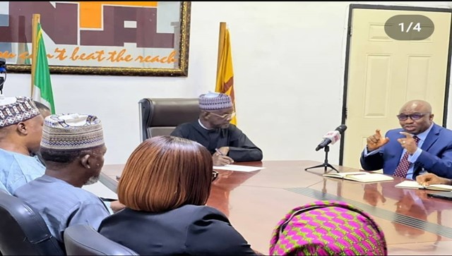 The NC meets with Director General, Nigerian Television Authority (NTA), Alhaji Yakubu Ibn Mohammed.